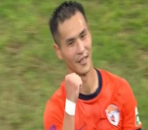 對(duì)陣河南隊(duì)破門，海牛32歲中場(chǎng)林創(chuàng)益終于斬獲個(gè)人中超處子球