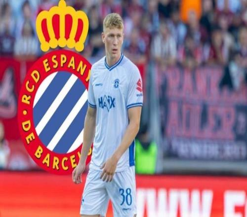 西班牙人官方：達(dá)姆施塔特后衛(wèi)里德?tīng)柤用?，簽約至2029年